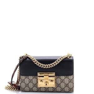 Gucci Padlock Shoulder Bag Gg Coated #202817G11B